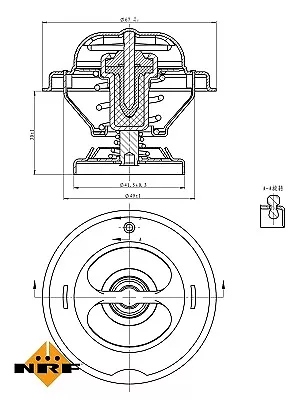 NRF 725062 Thermostat Coolant For MERCEDES-BENZ MULTICARPUCH • $15