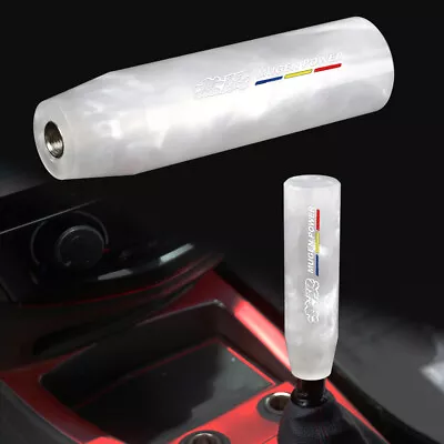 MUGEN Pearl White Long Stick Manual Car Gear Shift Knob Shifter Universal • $20.88