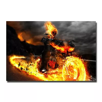 $5.38 • Buy Ghost Rider Poster Superhero Movie Film Wall Art Painting HD Print Johnny Blaze