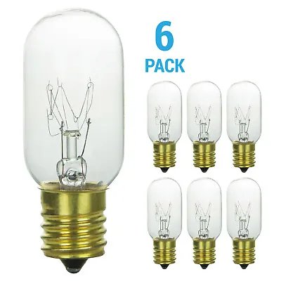 6 Pack 40W T8 Tubular Indicator Appliance Microwave Intermediate E17 Light Bulb • $9.95