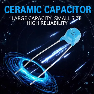 20Pcs High Voltage Ceramic Capacitors 221k 220pF 15KV 15000V Capacitor Kit • $8.38