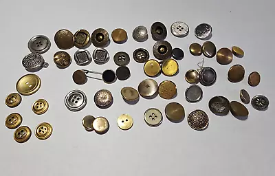 Mixed Lot Vintage And Antique Metal Buttons • $10
