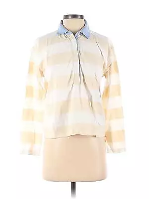 Marie Marot X J.Crew Women Ivory Long Sleeve Henley S • $54.74