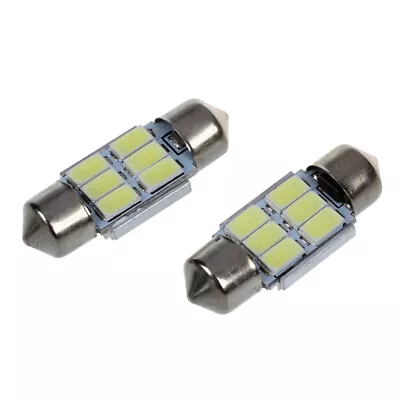 2x 31mm 6 5630 SMD LED Soft Soft Interior Lighting 3W 195LM 6500K Z8T8 • $3.30