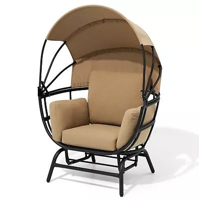 Pellebant Egg Chair Swing Glider Chair Rocking Chair With Folding Canopy • $289.99