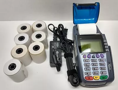 Verifone Omni 3750 Credit Card Reader + Power Supply Adapter Paper • $21.12