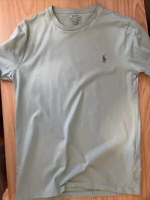 Ralph Lauren Custom Slim Fit T Shirt Light Blue • £14.99