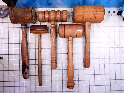 WoodWorking Chisel Carving Wood Mallet Lot Hammer Rawhide Leatherwork Tenon Pin • $0.99