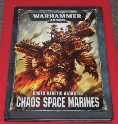 Warhammer 40k Codex Chaos Space Marines 8th Edition 2017 Heretic Astartes GW • £14.99