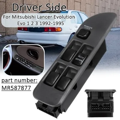 Right POWER WINDOW MASTER SWITCH MR587877 FOR Mitsubishi Lancer 1992-1995 • $21.67