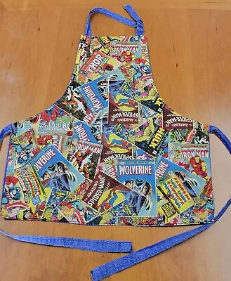 Children's Marvel Comic Apron Spider-Man Wolverine Hulk Iron Man Thor • $22