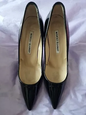Manolo Blahnik Black Court Shoe Size 35 • £50