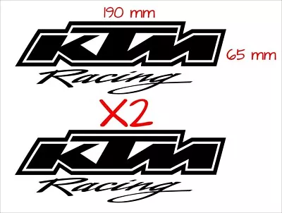 KTM Tank Decals TWO (2) 190 X 65 Mm Each Choose Your Color • $28