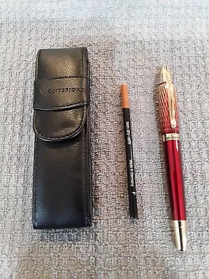 Montefiore Elegant Oversized Rollerball Pen Brand New With Leatherette Pouch. • $15.99