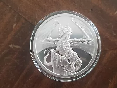 THE WELSH - World Of Dragons Series #3/6 - 1 Oz .999 Fine Silver Coin Round RARE • $49.99