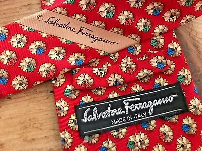 FERRAGAMO TIE - Red Beetle MINT • $110