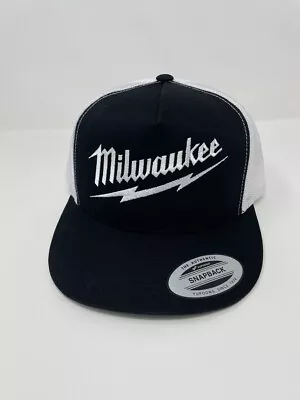 Milwaukee Hat Black And White Logo Trucker Hat Cap • $28