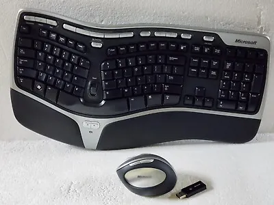 Microsoft Natural Wireless Ergonomic Keyboard 7000 Mouse & USB Dongle 2.4 GHz • $272.99