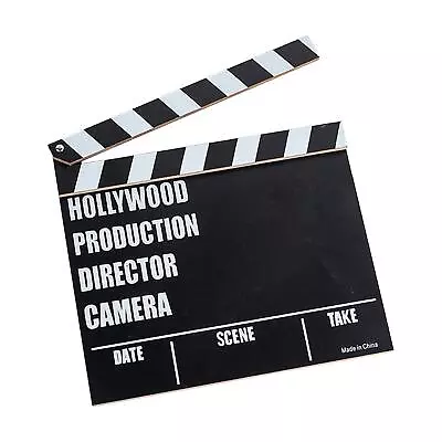 TV Movie Film Clap Board Vintage Movie Night Supplies Cut Action Scene Board • $11.43