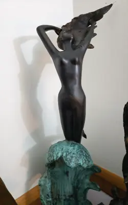 Aphrodite Bronze Sculpture 36  X 11  X 5  28lbs • $995