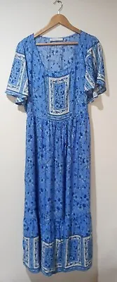 $25 • Buy Rusttydussty Size 1XL Floral Boho Maxi Dress