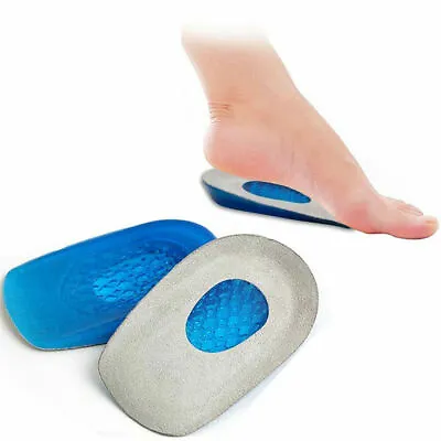 £2.50 • Buy Silicone Heel Support Shoe Pads Gel Orthotic Plantar Care Insert Insoles Cushion