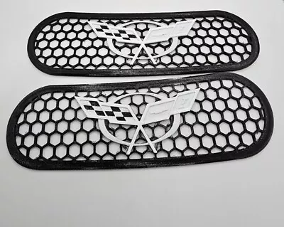 Side Vent Grilles For Chevrolet Corvette C5 Fender Cover 1997 - 2004 Chevy Grill • $16.95