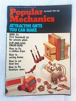 Popular Mechanics Monthly Magazine January 1974 Vintage Collectors Item  • $19.99