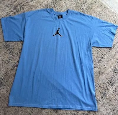 Vintage Y2K Jordan Jumpman Puff Logo Carolina Blue T-shirt Men’s Size XL • $17.99