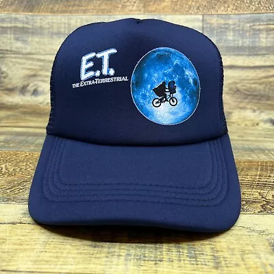 E.T. Extra Terrestrial Mens Trucker Hat Blue Snapback Phone Home 80s Ball Cap • $19.99