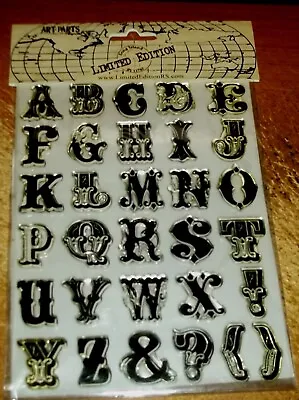 CLEAR ACRYLIC STAMPS LIMITED EDITIONS COWBOY RANSOM ALPHABET  Wks CTMH Bk • $11.24