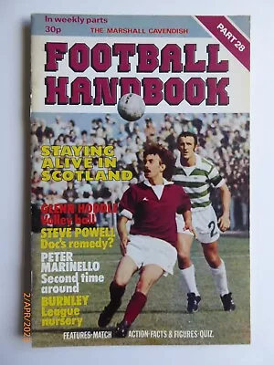 £1.80 • Buy Football Handbook Part 28, Marshall Cavendish, 1978, GC