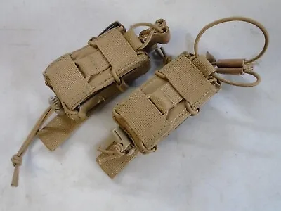 TYR Coyote Molle (SET OF 2) Adjustable Combat Pistol Happy Mag Pouches • $33.99