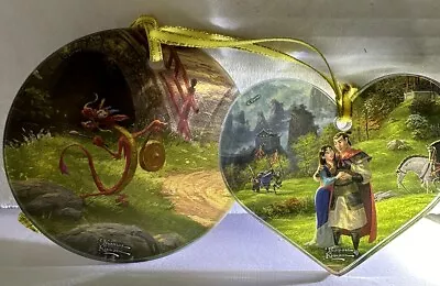 Disney Thomas Kinkade Trend Setter Glass Mushu Acrylic Mulan Capt Li Shang Heart • $11.60
