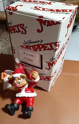Vintage Fozzie Santa Bear Muppet Christmas Ornament With Box Pop Pom Fixed  • $15.99