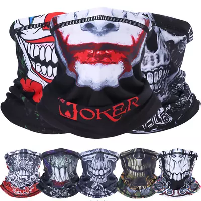 Men Women Winter Fleece Warmer Bandana Skull Half Face Mask Windproof Neck Scarf • $3.99