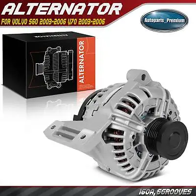 Alternator For Volvo S60 2003-2006 V70 2003-2006 160A CCW 6-Groove Clutch Pulley • $138.99