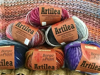 Cascade Yarn -Borgo De Pazzi ARTILEA Bulky Wt Superwash Wool -Choose Fm 6 Colors • $8.39