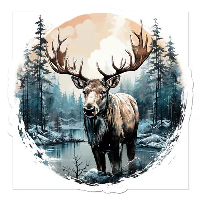 Moose Elk Snow Vinyl Decal Sticker - Ebn12022 • $5.07