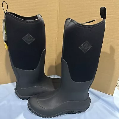 Muck Women’s Hale Waterproof Black Tall Pull On Boots HAW-000-BLK 7 • $65