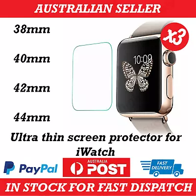 X3 Apple Watch 1/2/3/4/5/6/SE Ultra Thin Screen Protector IWatch 38/42/40/44mm • $6.89