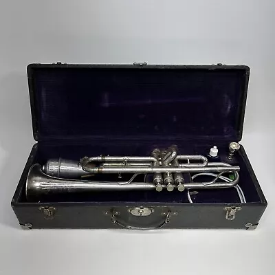 American Standard Silver Trumpet 111b3 Vincent Bach Mouthpiece Mute & Case • $224.95