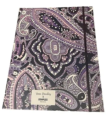 New Vera Bradley File Folio 9 Accordion Pockets Deep Night Paisley  • $14