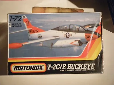 SEALED CLASSIC 1986 MATCHBOX 1/72sc 1980's USN Rockwell T-2C/E BUCKEYE  Kit • $12.50