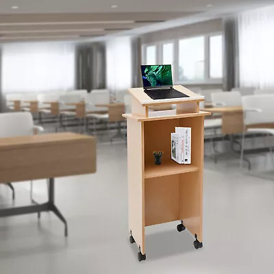 Ecological Rolling Adjustable Storage Medical Laptop Computer Cart For Classroom • $161.77