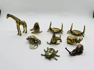 Lot Of 9 Miniature Brass Animals  • $25