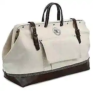  20  Mason's Tool Bag Canvas Tool Storage Bag With Full-Grain Leather Bottom  • $164.31