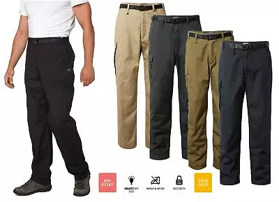 Craghoppers CMJ600 Mens Kiwi Classic Walking Trousers Nosi Defense UPF Hiking • £39.99