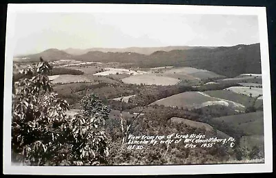 1945 RPPC View From Scrub Ridge On Lincoln Hwy. US 30 McConnellsburg PA  • $3