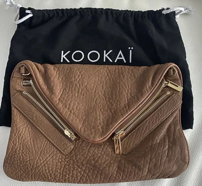 $80.13 • Buy Preowned KOOKAI CLUTCH BAG BLACK LEATHER RRP$499